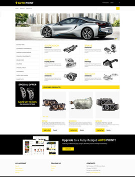 opencart外贸商城模板汽车配件783